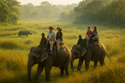 Elephant Safari in Kaziranga National Park